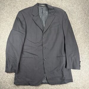 Hugo Boss Men's Black 40R Virgin Wool Blazer Made in USA Sport Coat